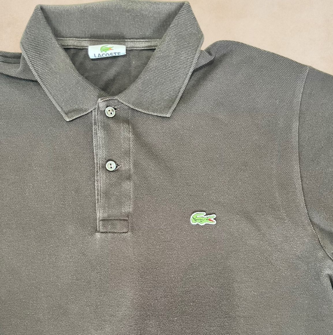 Brown Lacoste Poloshirt (S)